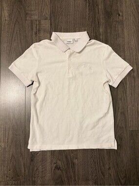 Burberry London Men's White Polo Shirt - Classic Short Sleeve